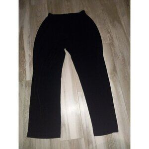 womens chicos travelers black wide leg pants size 2 short